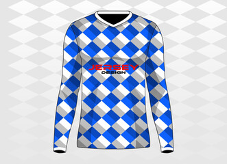 Sticker - long sleeves tshirt jersey sport template design