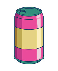 Canvas Print - soda can 90s pop art style