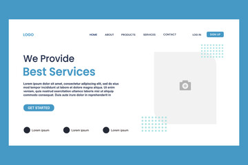 Wall Mural - we provide best services web page for website and responsive mobile website template.