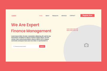 Wall Mural - we are expert of finance management web page for website and responsive mobile website template easy