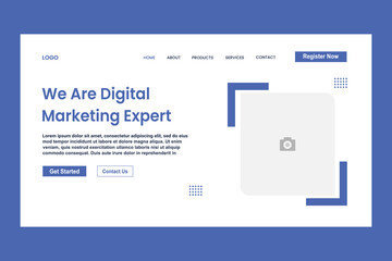 Wall Mural - we are digital marketing expert web page for website and responsive mobile website template easy to 