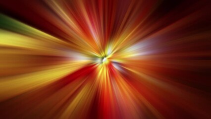 Wall Mural - animation loop of beautiful center yellow orange red light radial shine ray animaion abstract backgr