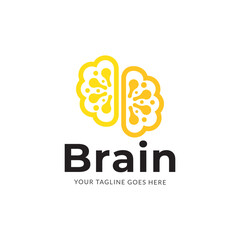 Brain Connection Logo Design Template