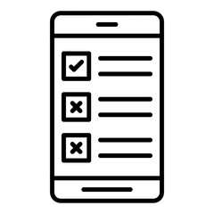 Poster - Phone Survey Icon Style