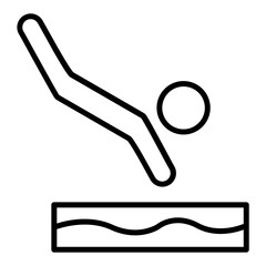 Sticker - Diving Icon Style