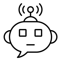 Sticker - Smart Chat Bot Icon Style