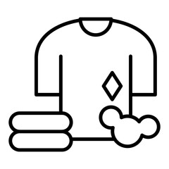 Poster - Laundry Service Icon Style