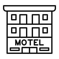 Canvas Print - Motel Icon Style