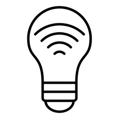 Sticker - Smart Bulb Icon Style