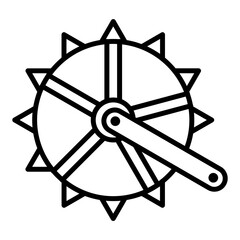 Poster - Crankset Icon Style