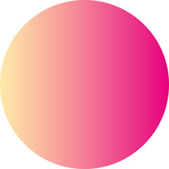 Wall Mural - Pink colorful gradient circle round geometric shape element icon sign symbol isolated overlay transparent png