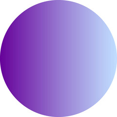 Wall Mural - Purple violet gradient circle round geometric shape element icon sign symbol isolated overlay transparent png