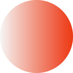 Wall Mural - Red orange gradient circle round geometric shape element icon sign symbol isolated overlay transparent png