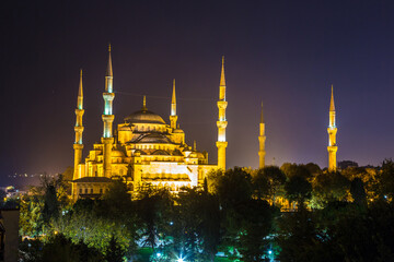 Fototapete - Blue mosque (Sultan Ahmet) in Istanbul