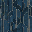 © Olga - Art deco style geometric forms seamless pattern background