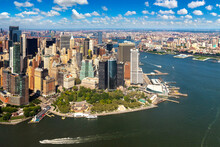 Aerial View Of Manhattan In New York