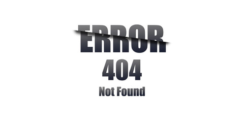 404 Not Found - Https Status Code. Illustration on white background. For Website. Error Page.