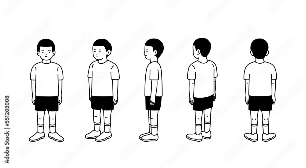 Simple Man Drawing Cartoon
