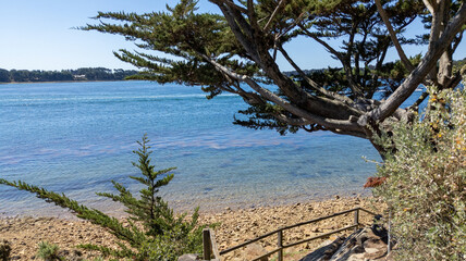 Wall Mural - Vannes sea access beach ocean atlantic in brittany France