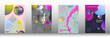 © niko180180 - Future futuristic template with abstract forms for banner design, poster, booklet, report, journal.