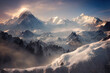 Leinwandbild Motiv 雪山
