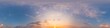 © panophotograph - Panorama of a dark blue sunset sky with pink Cirrus clouds. Seamless hdr 360 panorama in spherical equiangular format. Full zenith for 3D visualization, sky replacement for aerial drone panoramas.