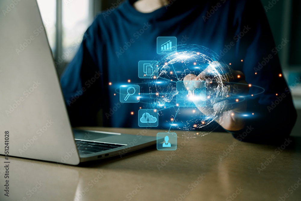 AI learning and business artificial intelligence, modern ...