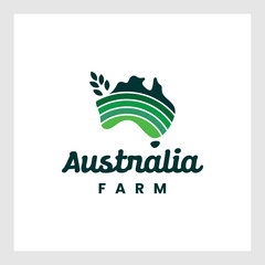 agriculture farm vector australia logo.farming agriculture map australia.