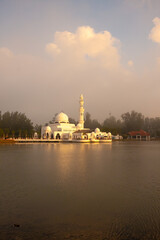 Wall Mural - The Tengku Tengah Zaharah Mosque or the Floating Mosque is the first real floating mosque in Malaysia.