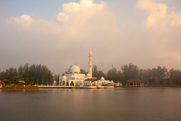 Wall Mural - The Tengku Tengah Zaharah Mosque or the Floating Mosque is the first real floating mosque in Malaysia.