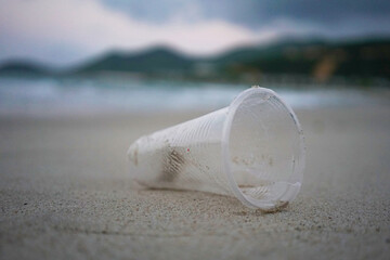 glass on the beach