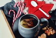 Hot Christmas Tea Cup. 