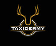 Black Taxidermy Business Logo Design Template