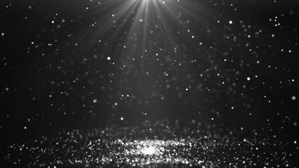 Wall Mural - black sparkle bright glitter background overlay night