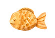 Watercolor taiyaki dessert. Hand-drawn illustration isolated on the white background