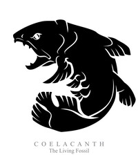 Wall Mural - Coelacanth Prehistoric Fish, Critically Endangered 