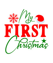My First Christmas SVG