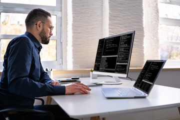 Software Programmer Or Coder Man
