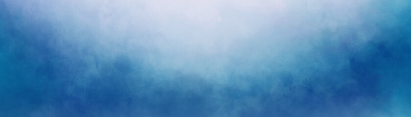 Wall Mural - elegant light blue background with white hazy top border and dark blue green grunge texture bottom b