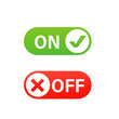 On and off button for any purpose. Vector illustration