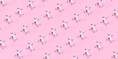 Simple pattern of cycling machines
