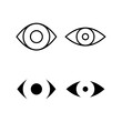 © Lunaraa - Eye icon vector for web and mobile app. Eye sign and symbol. Look and Vision icon.