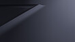 © RocknRoller Studios - Black Background with Embossed 3D Shape. Minimalist Surface with Raised Triangle. 3D Render.