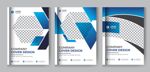 Wall Mural - Corporate business book cover annual report Brochure design