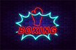 © TrueVector - Boxing neon sign style text vector template