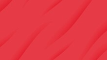 Red Smooth Abstract Elegant Liquid Animation Background. Seamless Looping Animation.