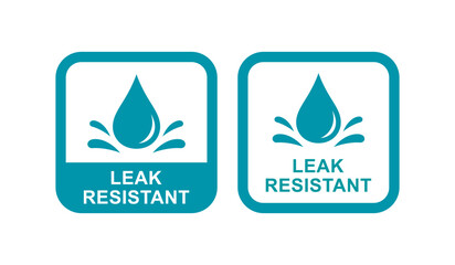 Wall Mural - Leak resistant vector logo template. Suitable for business, web, and product label