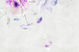 Fototapeta Storczyk - Beautiful hand drawn floral illustration