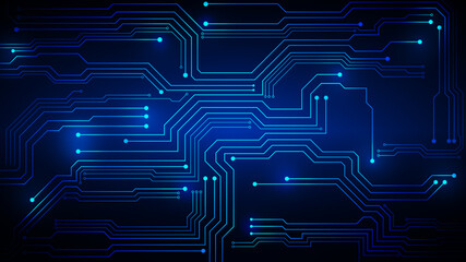 Wall Mural - technology background with hi-tech digital