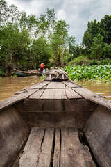 Wall Mural - Sampan on the Mekong Delta